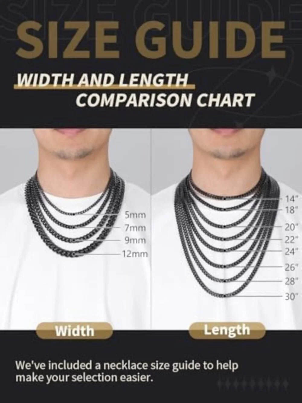 Chunky Gold Plated Curb Chain Necklace for Men | Hip Hop Cuban Link Neck Chains